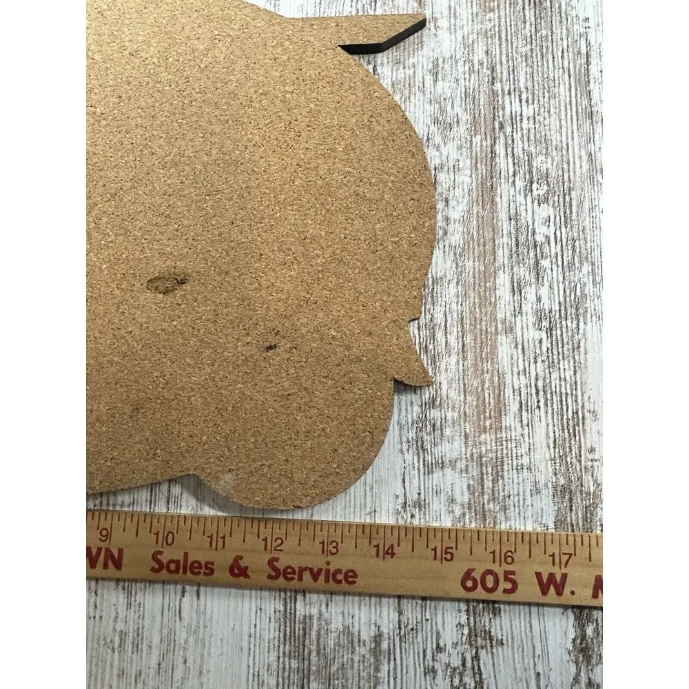 Vintage Harley Davidson Wooden/Cork Sign - No‎ Hanging Hardware Set Of Two (2)